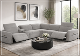 Klaussner Zentis Power Reclining Sectional Sofa With Power Footrest & Headrest