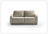 Leon Loveseat 2-Seater Queen Sleeper with Walnut Finish