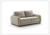 Leon Loveseat 2-Seater Queen Sleeper with Walnut Finish