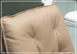 Klaussner Lenvoro Leather Swivel Chair In Beige - SOFABED