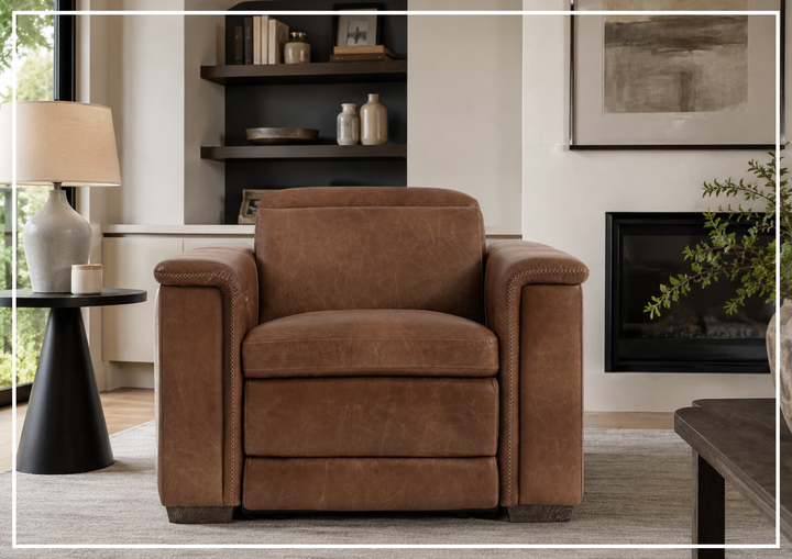 Bernhardt Lioni Leather Power Reclining Chair