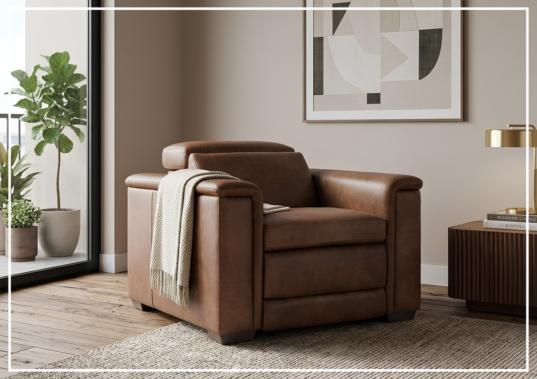 Bernhardt Lioni Leather Power Reclining Chair