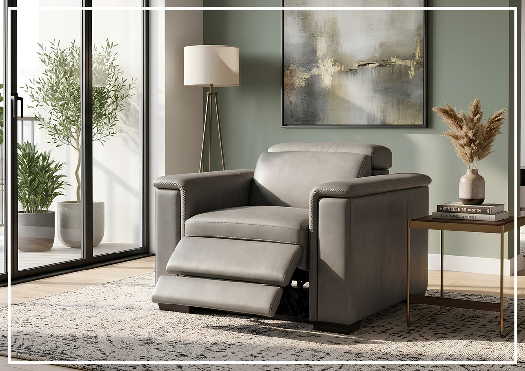 Bernhardt Lioni Leather Power Reclining Chair