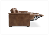 Bernhardt Lioni 93.5" Leather Power Reclining Sofa