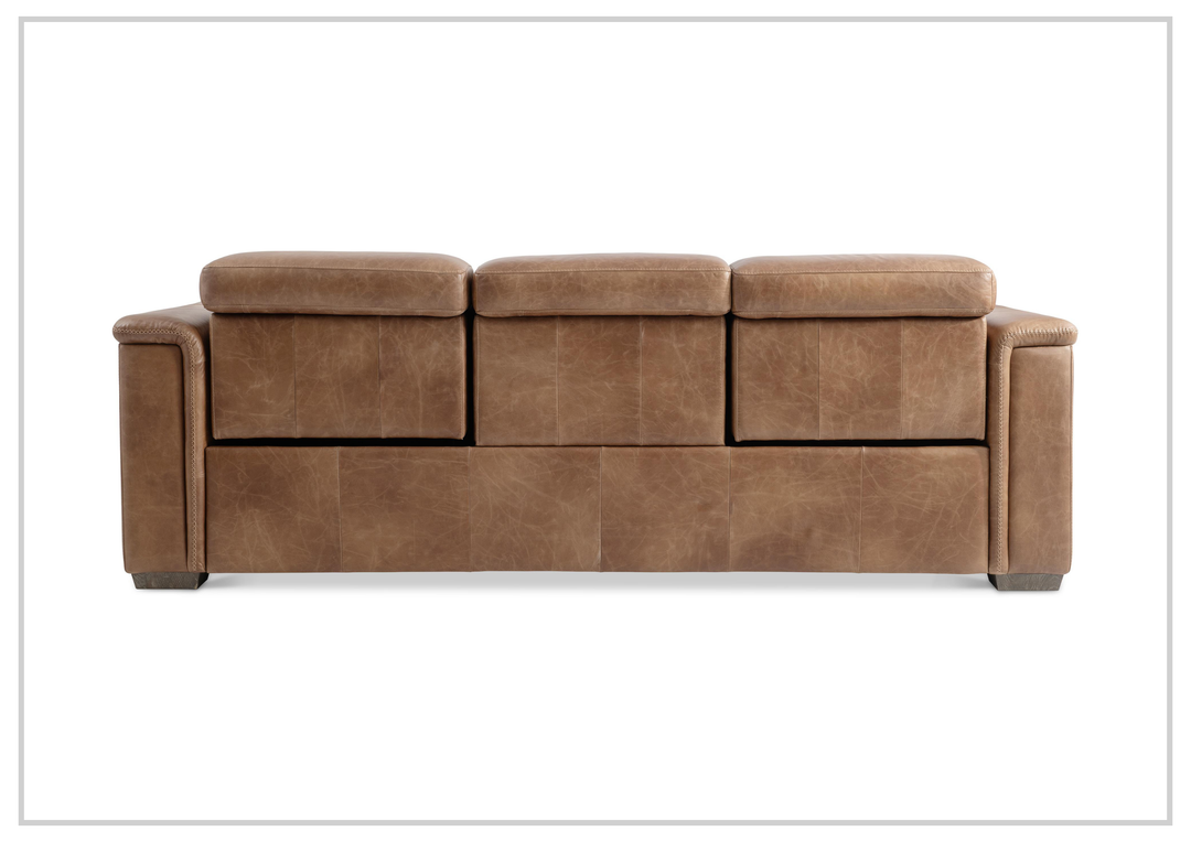 Bernhardt Lioni 93.5" Leather Power Reclining Sofa-Sofabed