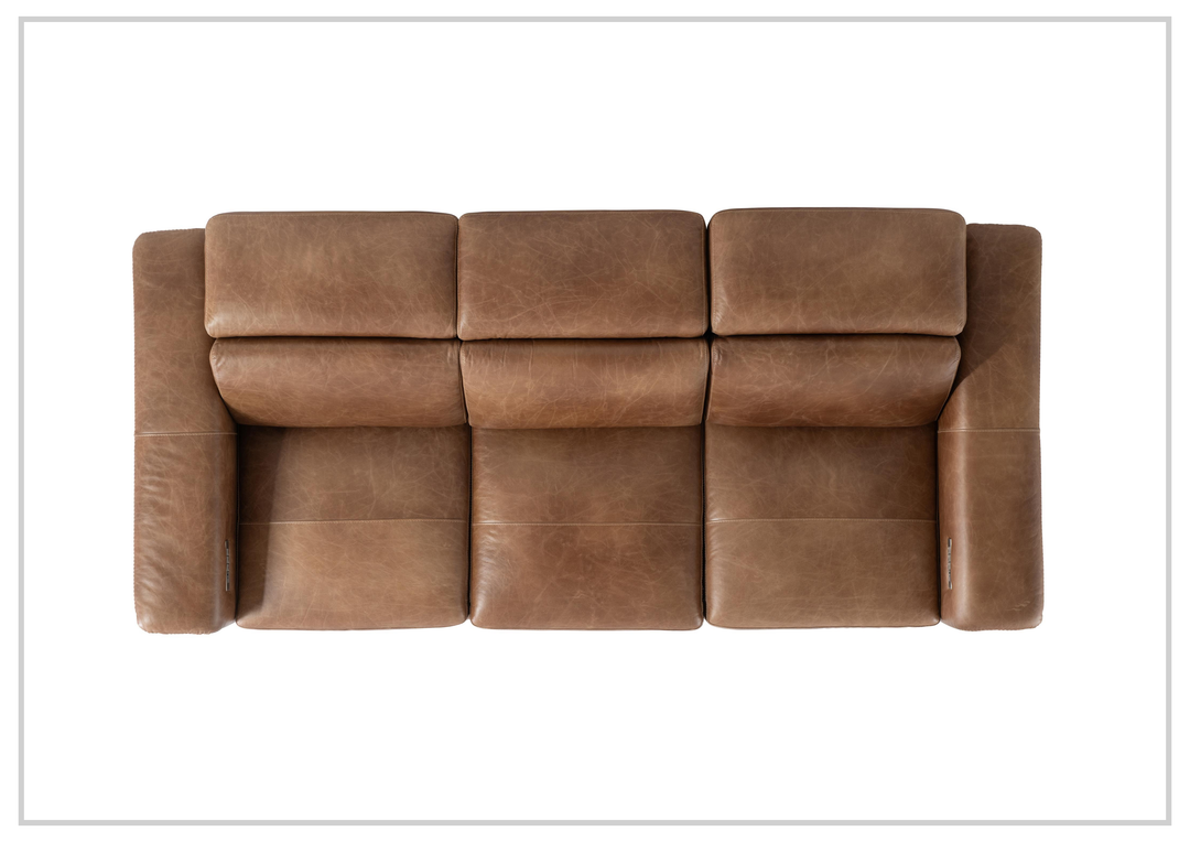 Bernhardt Lioni 93.5" Leather Power Reclining Sofa-Sofabed