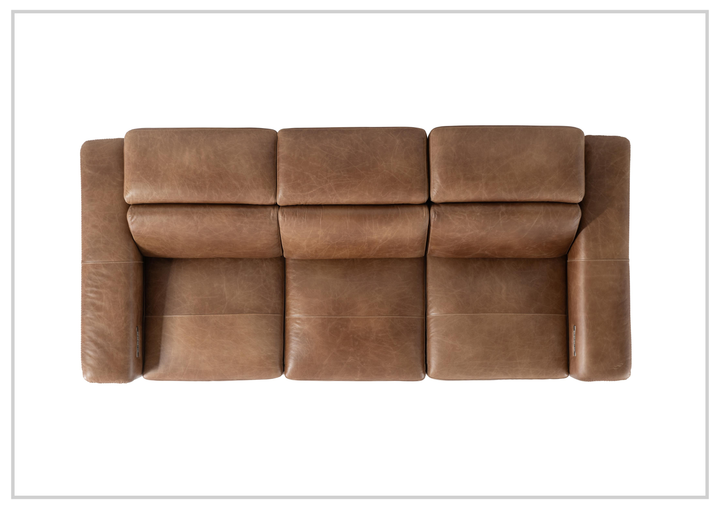 Bernhardt Lioni 93.5" Leather Power Reclining Sofa-Sofabed