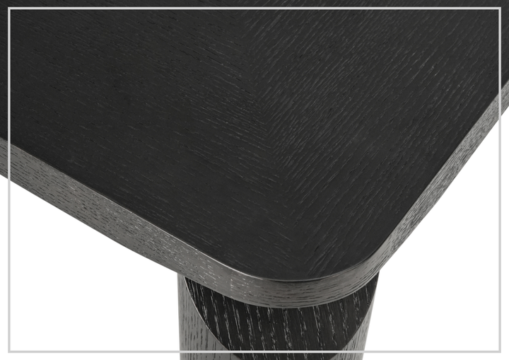 Klaussner Lucca Dining Table In Smoke Black - SOFABED
