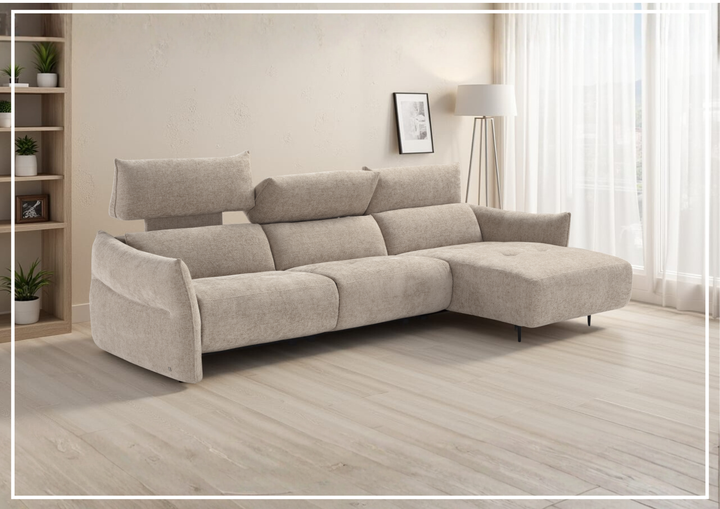 Lumera L-Shape Fabric Motion Sectional Sofa