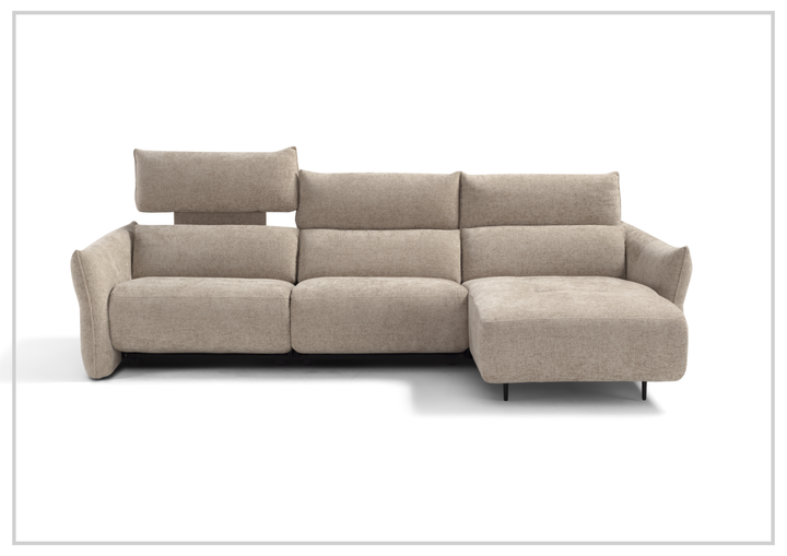 Lumera L-Shape Fabric Motion Sectional Sofa-Sofabed