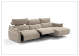 Lumera L-Shape Fabric Motion Sectional Sofa-Sofabed
