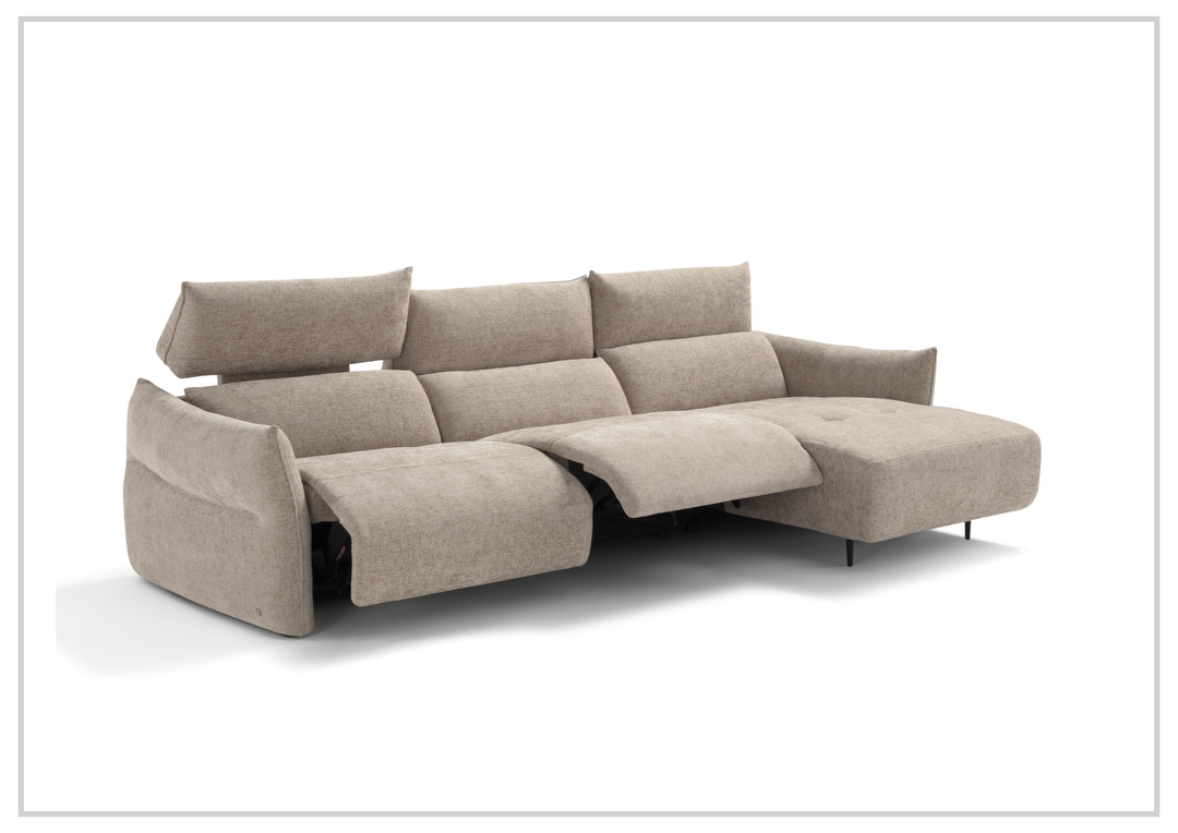 Lumera L-Shape Fabric Motion Sectional Sofa-Sofabed