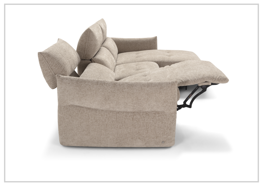 Lumera L-Shape Fabric Motion Sectional Sofa-Sofabed