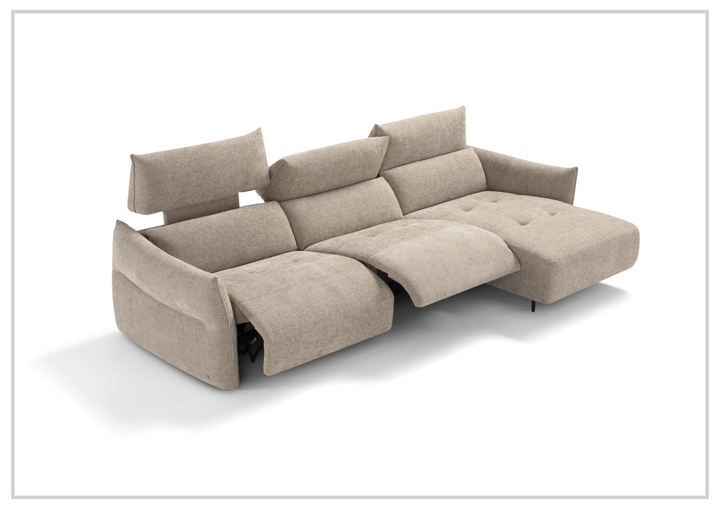 Lumera L-Shape Fabric Motion Sectional Sofa-Sofabed