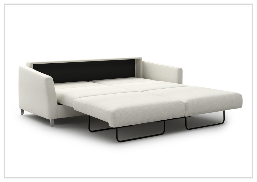 Luonto Monika Fabric Sleeper Sofa With Wood or Chrome Legs