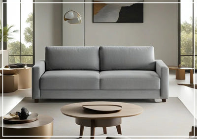 Hampton Sleeper in King or Queen Size With Walnut or Chrome Leg Finish