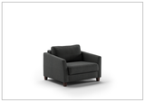 Luonto Monika Fabric Sleeper Sofa With Wood or Chrome Legs