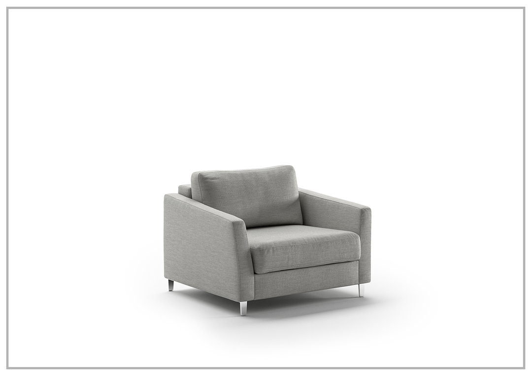Luonto Monika Fabric Sleeper Sofa With Wood or Chrome Legs-SOFABED