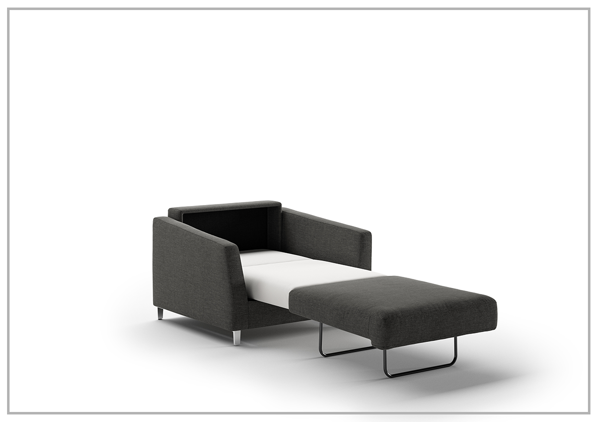 Monika Sleeper Sofa With Wood or Chrome Legs