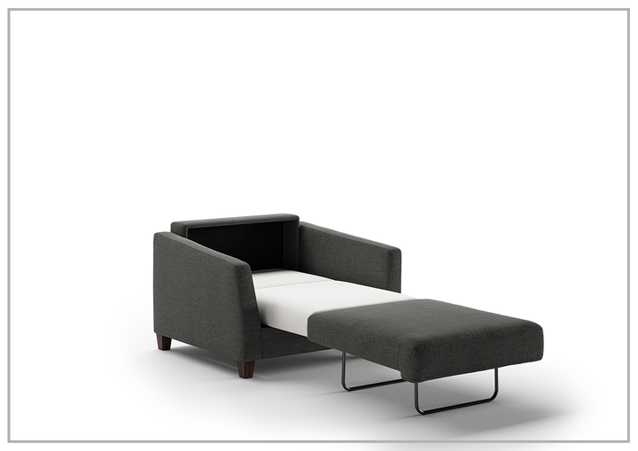Luonto Monika Fabric Sleeper Sofa With Wood or Chrome Legs