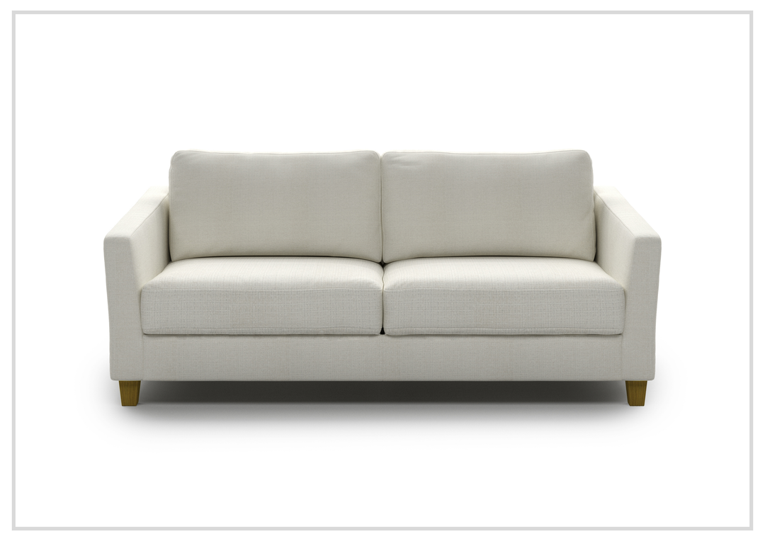 Luonto Monika Fabric Sleeper Sofa With Wood or Chrome Legs