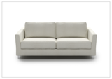 Luonto Monika Fabric Sleeper Sofa With Wood or Chrome Legs