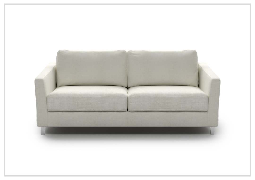 Luonto Monika Fabric Sleeper Sofa With Wood or Chrome Legs