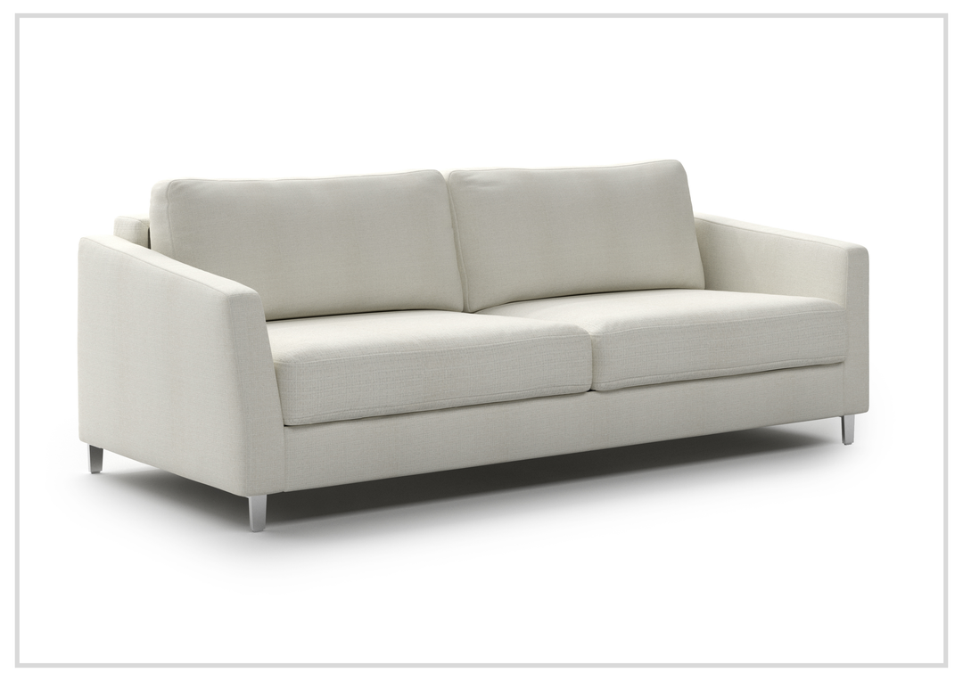 Luonto Monika Fabric Sleeper Sofa With Wood or Chrome Legs
