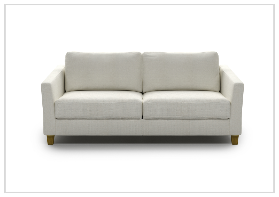 Luonto Monika Fabric Sleeper Sofa With Wood or Chrome Legs