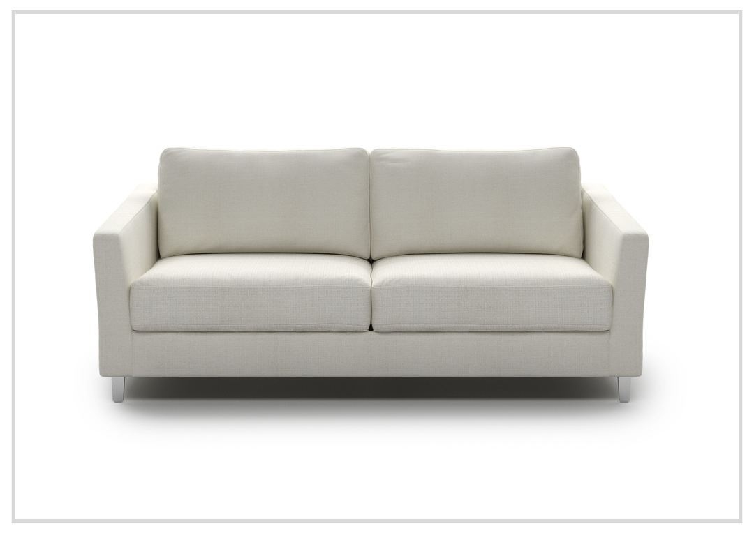 Luonto Monika Fabric Sleeper Sofa With Wood or Chrome Legs
