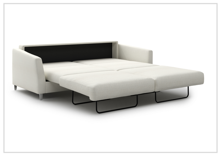 Luonto Monika Fabric Sleeper Sofa With Wood or Chrome Legs