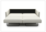 Luonto Monika Fabric Sleeper Sofa With Wood or Chrome Legs