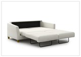 Luonto Monika Fabric Sleeper Sofa With Wood or Chrome Legs