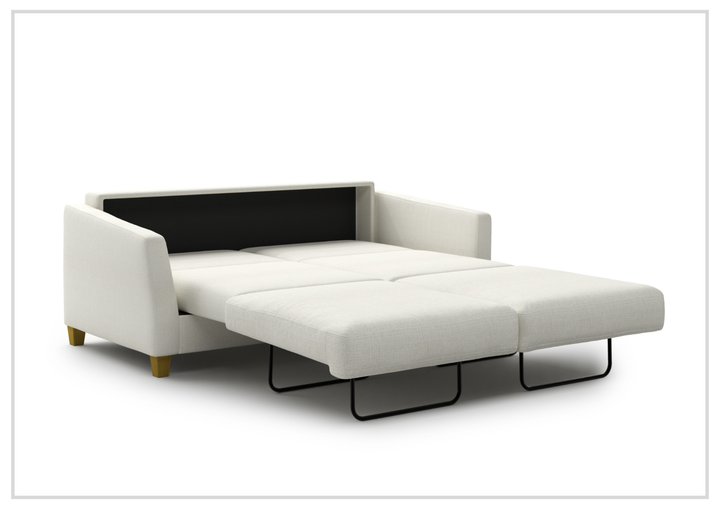 Luonto Monika Fabric Sleeper Sofa With Wood or Chrome Legs