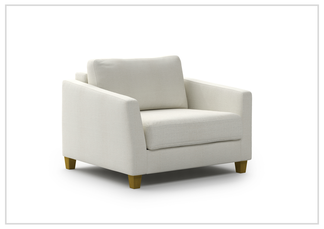 Luonto Monika Fabric Sleeper Sofa With Wood or Chrome Legs