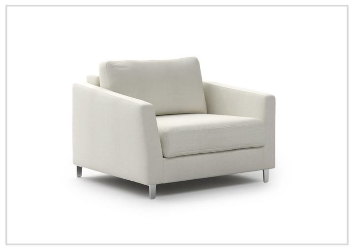 Luonto Monika Fabric Sleeper Sofa With Wood or Chrome Legs