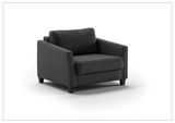 Luonto Monika Fabric Sleeper Sofa With Wood or Chrome Legs