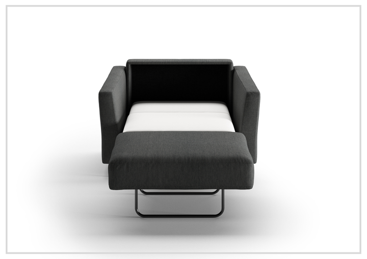 Luonto Monika Fabric Sleeper Sofa With Wood or Chrome Legs