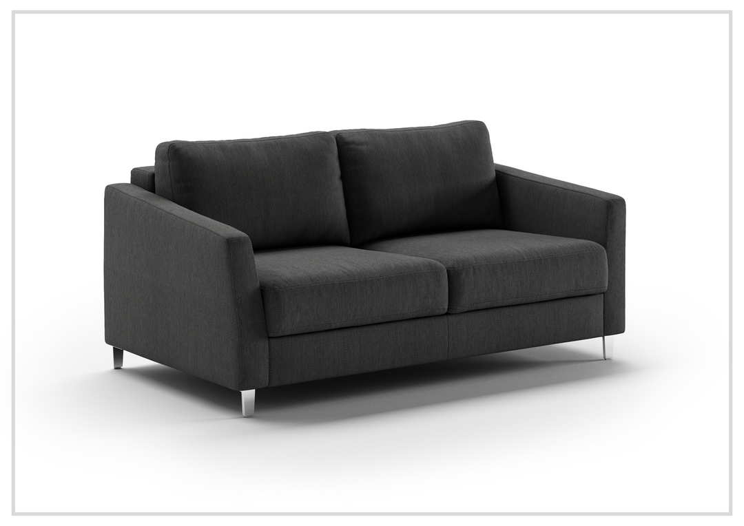Luonto Monika Fabric Sleeper Sofa With Wood or Chrome Legs