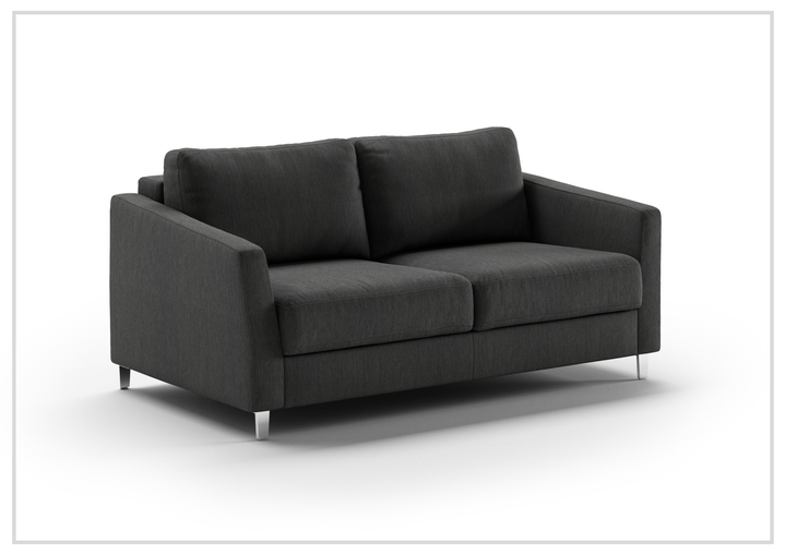 Luonto Monika Fabric Sleeper Sofa With Wood or Chrome Legs