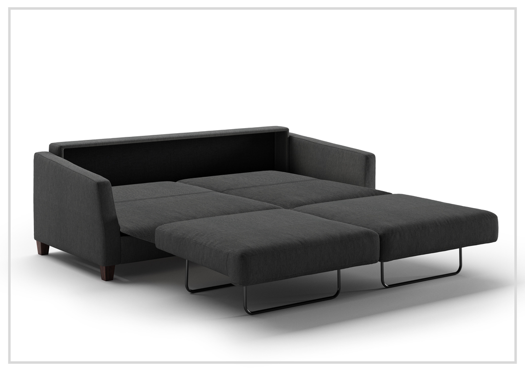 Luonto Monika Fabric King Sleeper Sofa Bed With Wood or Chrome Legs