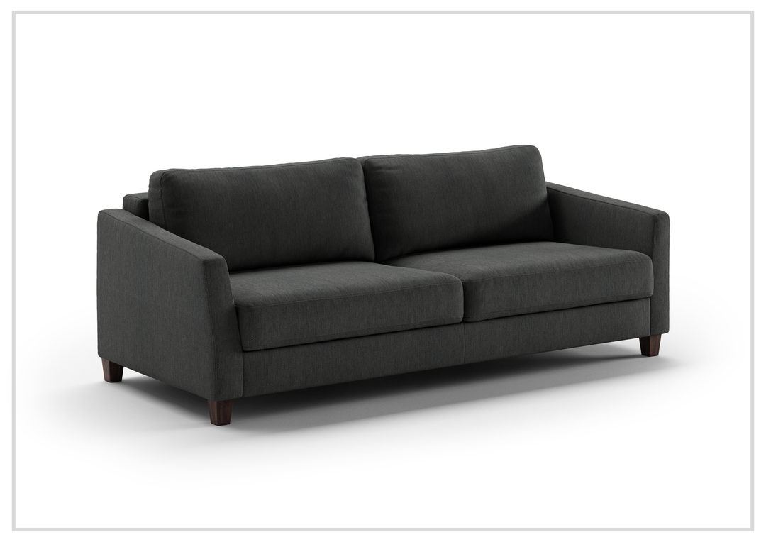 Luonto Monika Fabric Sleeper Sofa With Wood or Chrome Legs