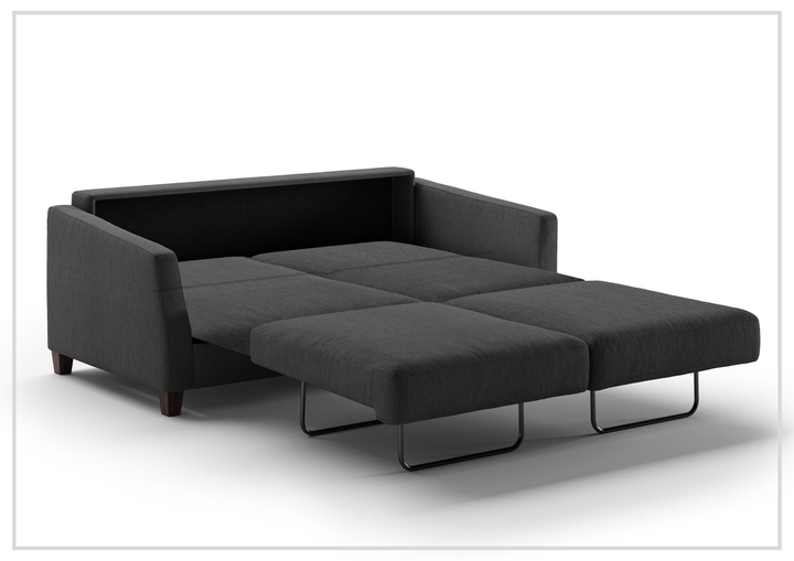 Luonto Monika Fabric Sleeper Sofa With Wood or Chrome Legs