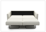 Luonto Monika Fabric Sleeper Sofa With Wood or Chrome Legs