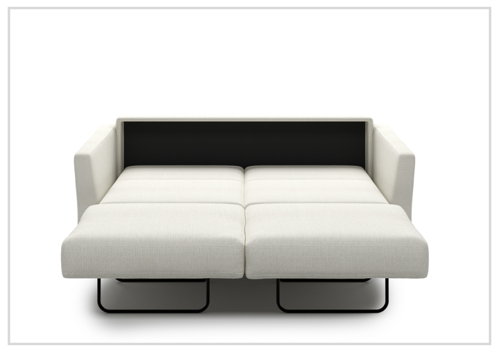 Luonto Monika Fabric Sleeper Sofa With Wood or Chrome Legs