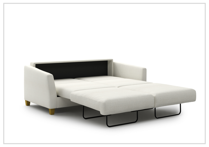 Luonto Monika Fabric Sleeper Sofa With Wood or Chrome Legs