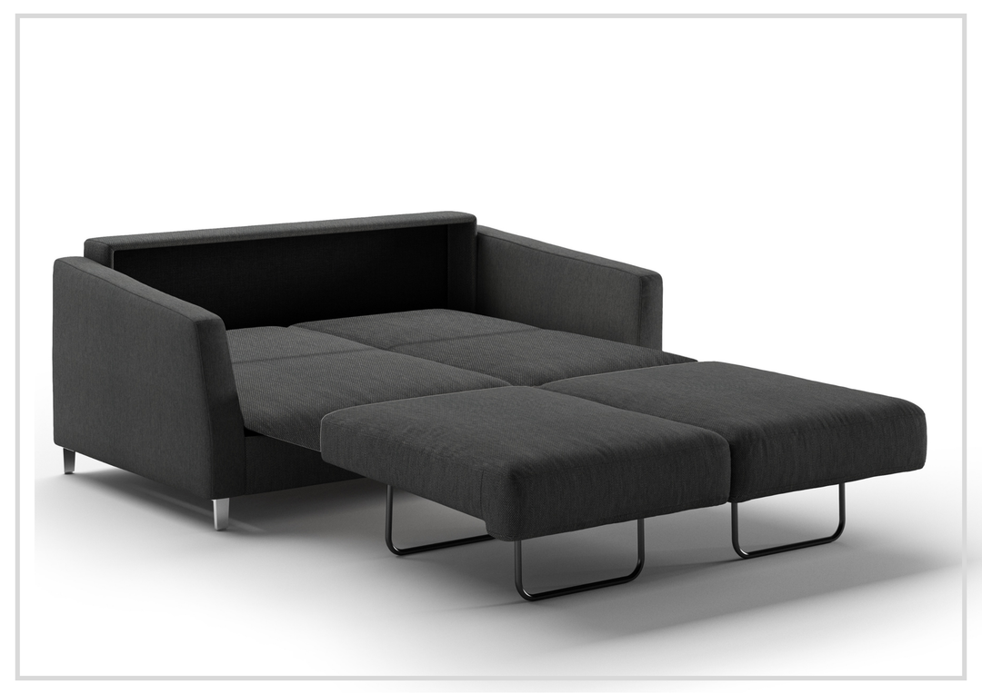 Luonto Monika Fabric Sleeper Sofa With Wood or Chrome Legs
