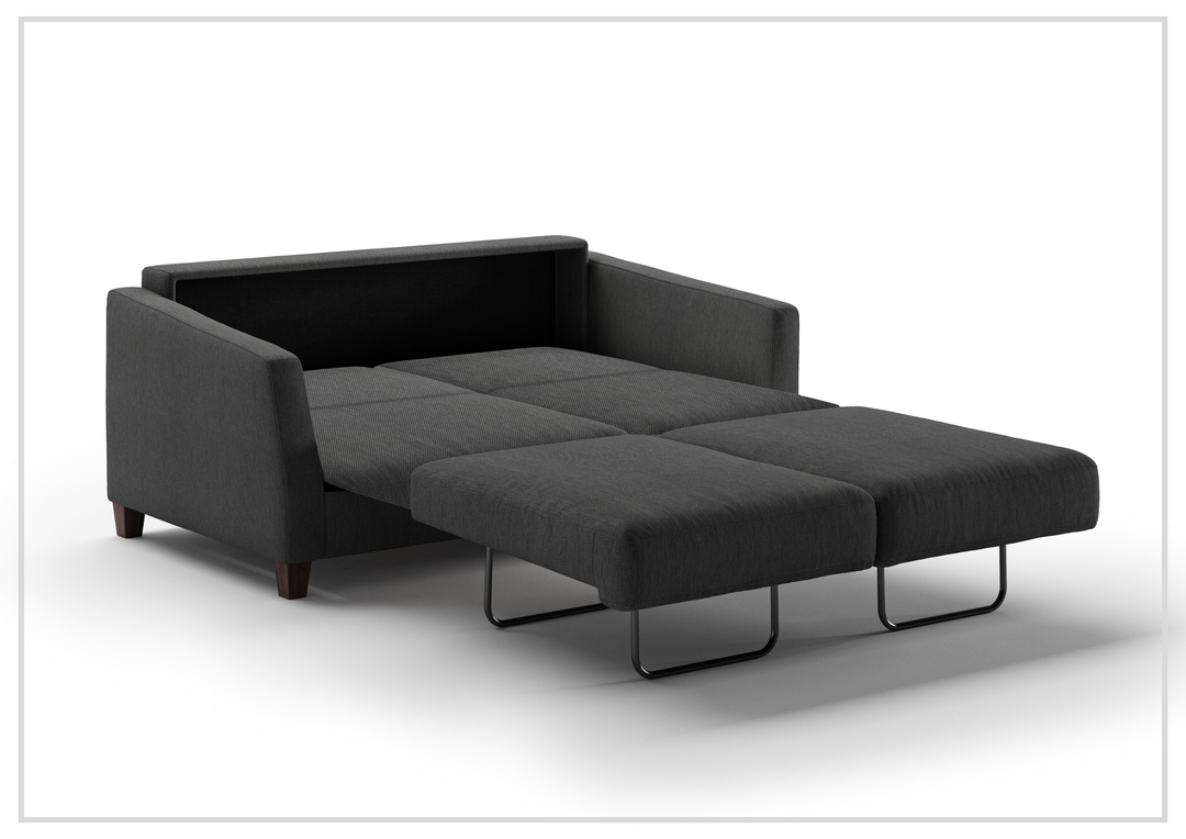 Luonto Monika Fabric Sleeper Sofa With Wood or Chrome Legs