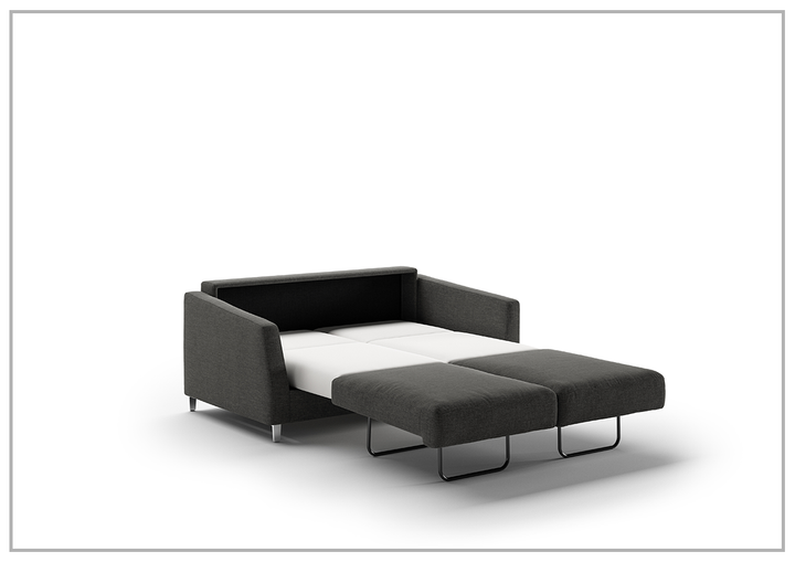 Luonto Monika Fabric Sleeper Sofa With Wood or Chrome Legs