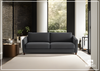 Monika King Sleeper Sofa Bed With Wood or Chrome Legs